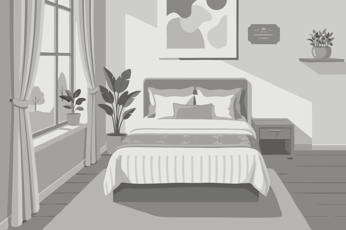 Kamer met Kingsize Bed en Uitzicht op de Tuin